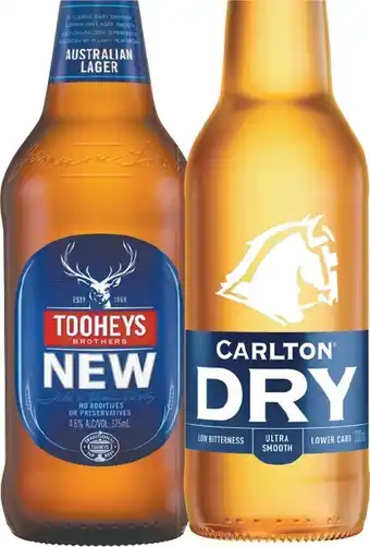 IGA Tooheys New or Carlton Dry 24 Pack offer