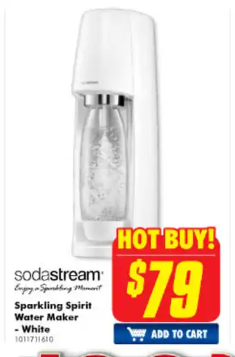 The Good Guys Sodastream Sparkling Spirit Water Maker - White - 1011711610 offer