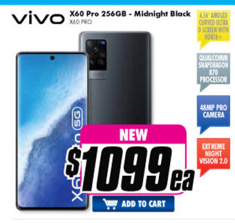 The Good Guys Vivo - X60 Pro 256GB - Midnight Black offer