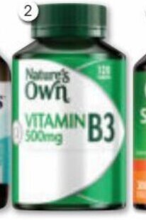 Good Price Pharmacy Nature's Own Vitamin B3 500mg 120 Tablets offer