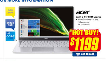 The Good Guys Acer - Swift 3 14" FHD Laptop offer
