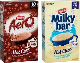 IGA Nestlé Aero or Milky Bar Hot Choc 10 Pack offer