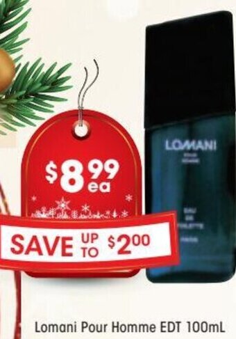 Good Price Pharmacy Lomani Pour Homme Edt 100ml offer