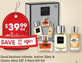 Good Price Pharmacy David Beckham Intimate, Instinct 30ml & Classic 40ml offer