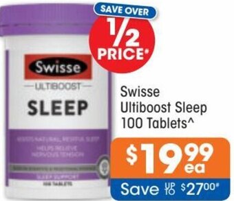 Good Price Pharmacy Swisse Ultiboost Sleep 100 Tablets offer