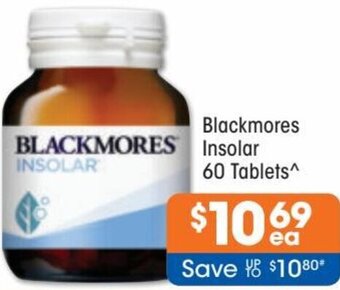 Good Price Pharmacy Blackmores Insolar 60 Tablets offer