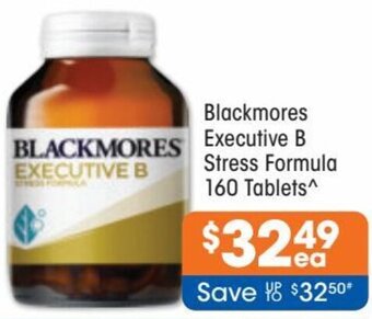 Good Price Pharmacy Blackmores Executive B Stress Formula 160 Tablets offer