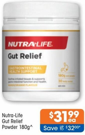Good Price Pharmacy Nutra-Life Gut Relief Powder 180g offer
