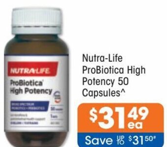 Good Price Pharmacy Nutra-Life ProBiotica High Potency 50 Capsules offer