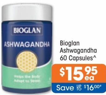 Good Price Pharmacy Bioglan Ashwagandha 60 Capsules offer