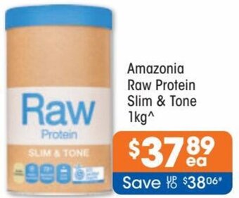 Good Price Pharmacy Amazonia Raw Protein Slim & Tone 1kg offer