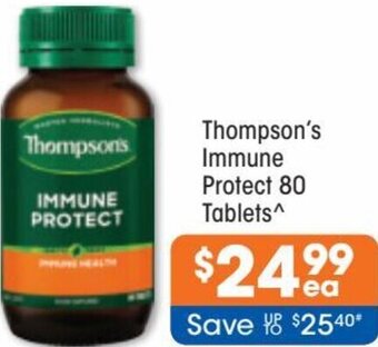 Good Price Pharmacy Thompson's Immune Protect 80 Tablets offer