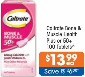 Good Price Pharmacy Caltrate Bone & Muscle Health Plus or 50+ 100 Tablets offer