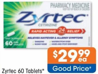 Good Price Pharmacy Zyrtec 60 Tablets offer