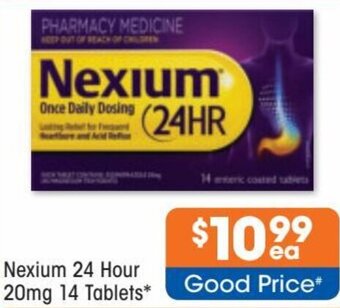 Good Price Pharmacy Nexium 24 Hour 20mg 14 Tablets offer