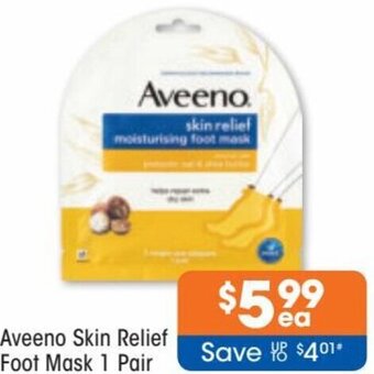 Good Price Pharmacy Aveeno Skin Relief Foot Mask 1 Pair offer