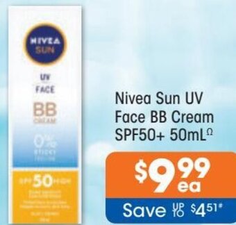 Nivea Sun UV Face BB Cream SPF50+ 50ml