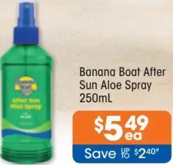 Banana Boat After Sun Aloe Spray 250ml