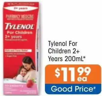 Good Price Pharmacy Tylenol For Children 2+ Years 200ml offer