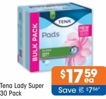 Good Price Pharmacy Tena Lady Super 30 Pack offer