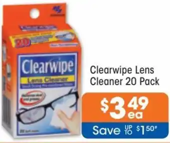 Good Price Pharmacy Clearwipe Lens Cleaner 20 Pack offer