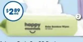 Good Price Pharmacy Happy Essentials Bamboo Water Wipes 60 Pack offer