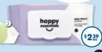 Good Price Pharmacy Happy Essentials Bamboo Water Wipes 80 Pack offer