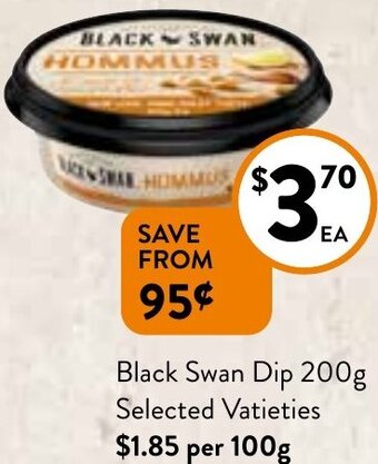 Foodworks Black Swan Dip 200g offer