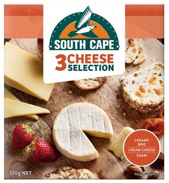 South Cape Three Cheese Platter Selection 320g
