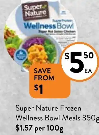 Super Nature Frozen Wellness Bowl Meals 350g