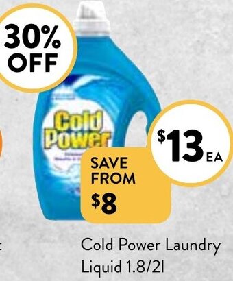 Foodworks Cold Power Laundry Liquid offer