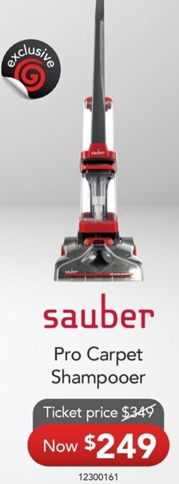 Godfreys Sauber Pro Carpet Shampooer offer