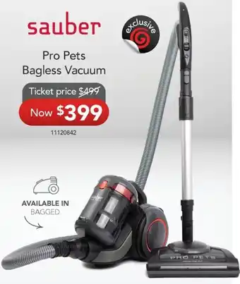 Godfreys Sauber Pro Pets Bagless Vacuum offer