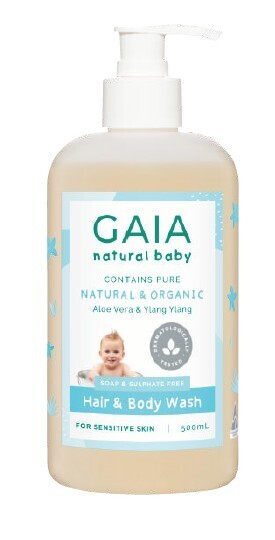 Coles Gaia Natural Baby Hair & Body Wash 500mL offer