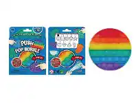 Mr Toys Silicone Push Pop Game - Round - 12.6cm (Rainbow) offer