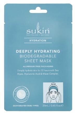 Sukin Hydration Deeply Hydrating Sheet Mask 25mL
