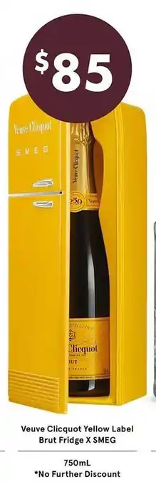 Vintage Cellars Veuve clicquot yellow label brut fridge x smeg offer