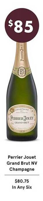 Vintage Cellars Perrier jouet grand brut nv champagne offer