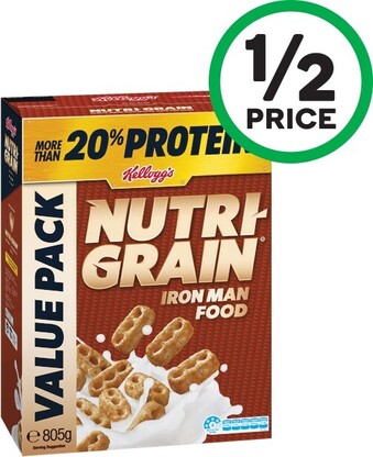 Woolworths Kelloggu2019s Nutri-Grain 805g offer