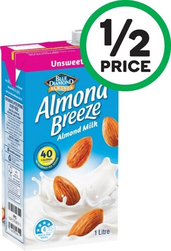 Woolworths Almond Breeze Unsweetened Almond Milk 1 Litre offer