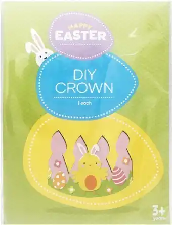 Woolworths Easter DIY Crown, Felt Hat, Assorted Ribbon, Bonnet, Colouring in Placemat & Coaster Pk 4, Colouring in Mug, Colouring in Mas offer