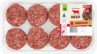 Woolworths Woolworths Beef Rissoles Homestyle 600g offer