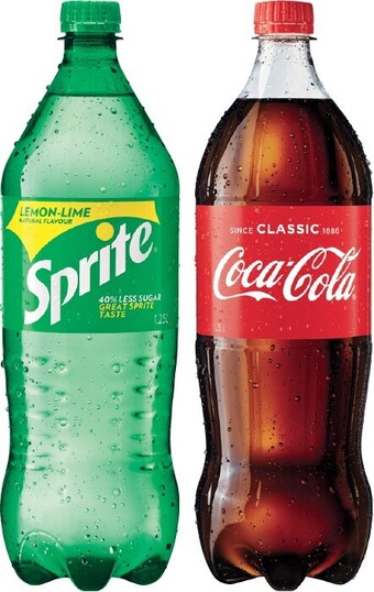 IGA Coca Cola, Sprite or Fanta 1.25 Litre Selected Varieties offer