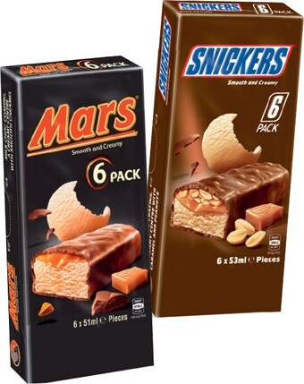 IGA Mars, Maltesers or Bounty Bar Ice Cream 4-6 Pack Selected Varieties offer