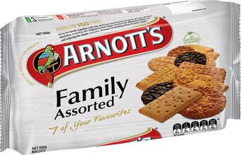 IGA Arnottu2019s Family Assorted Biscuits 500g offer