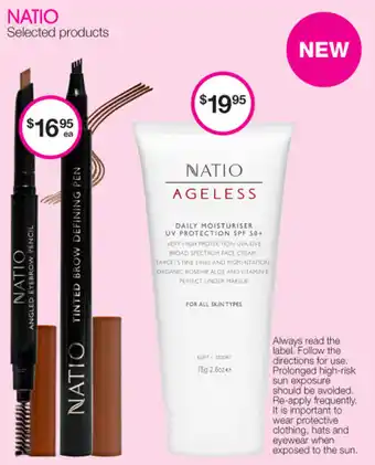 Priceline Natio Ageless Daily Moisturiser UV Protection offer