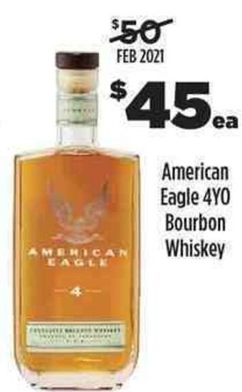 Liquorland American Eagle 4YO Bourbon Whiskey offer