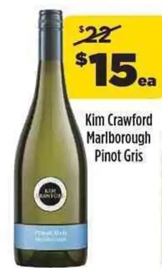 Liquorland Kim Crawford Marlborough Pinot Gris offer