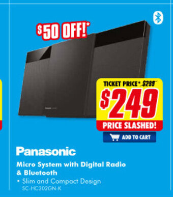 Panasonic Micro System with Digital Radio & Bluetooth