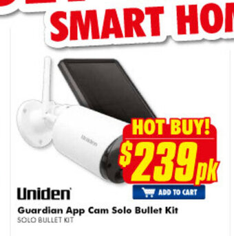 The Good Guys Uniden Guardian App Cam Solo Bullet Kit offer